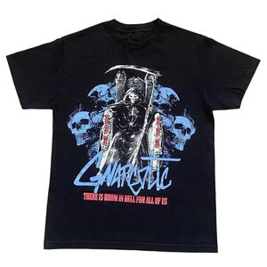 333 Half Evil T-shirt Tee Gnarcotic Men's Size M‎ Short Sleeve Blue Skull Rock